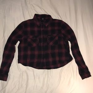 Forever 21 Crop Top Flannel